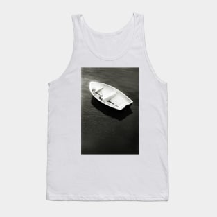 Moored Rowing Boat at Beaumaris, North Wales, UK Tank Top